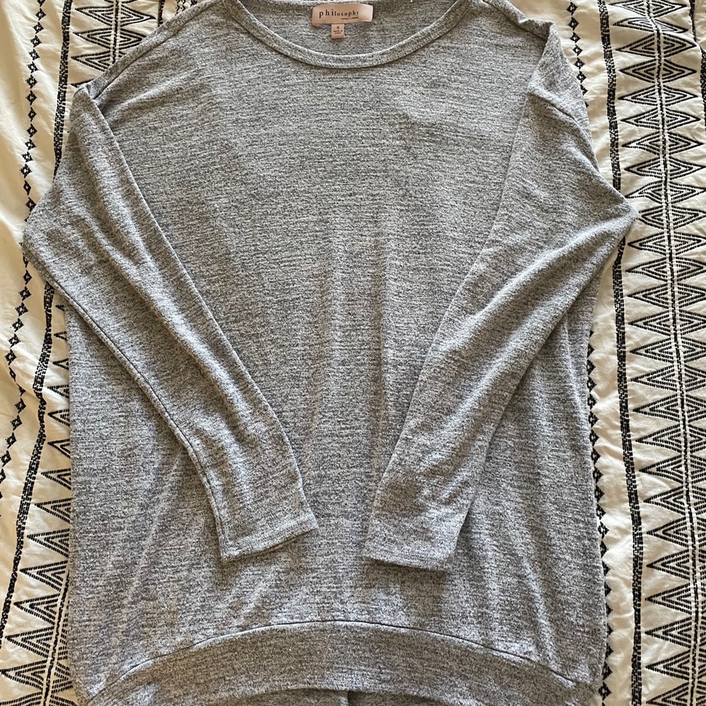 Grey Philosophy Long Sleeve Top